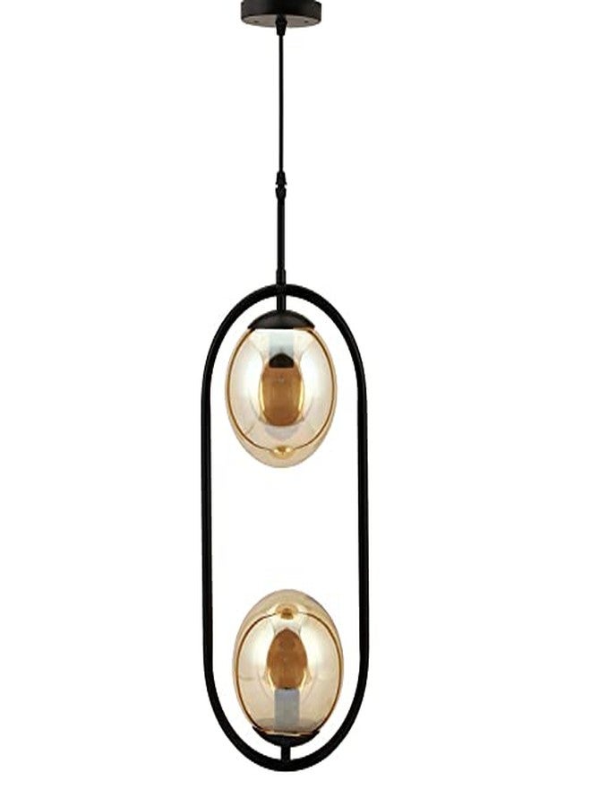 SINOMAN مصباح معلق دائري من سينومان، تصميم عصري، مصباح مطبخ ثنائي الإضاءة، 40 واط، أسود (المصباح غير متضمن، معدني) - Image 1